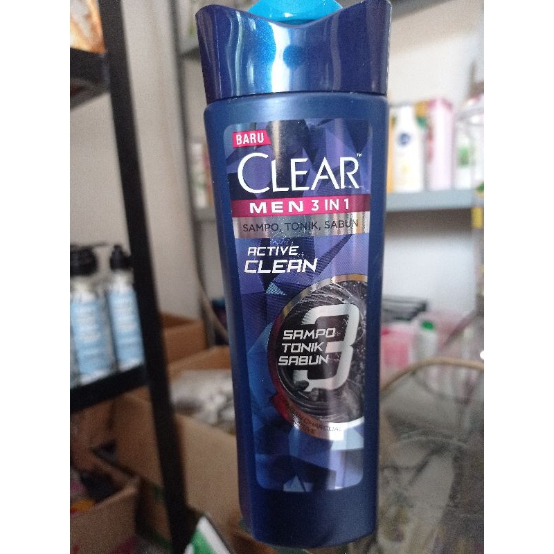 clear men 3 in 1 active clean 160ml