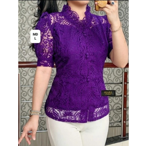 Atasan Kebaya Renda Premium/Blouse kekinian/Atasan Kebaya Wanita/atasan wanita kekinian/baju kebaya
