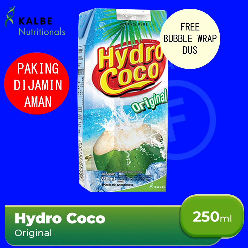 

Hydro Coco 250ml Fantasia per pcs per Tetrapack PAKING DIJAMIN AMAN