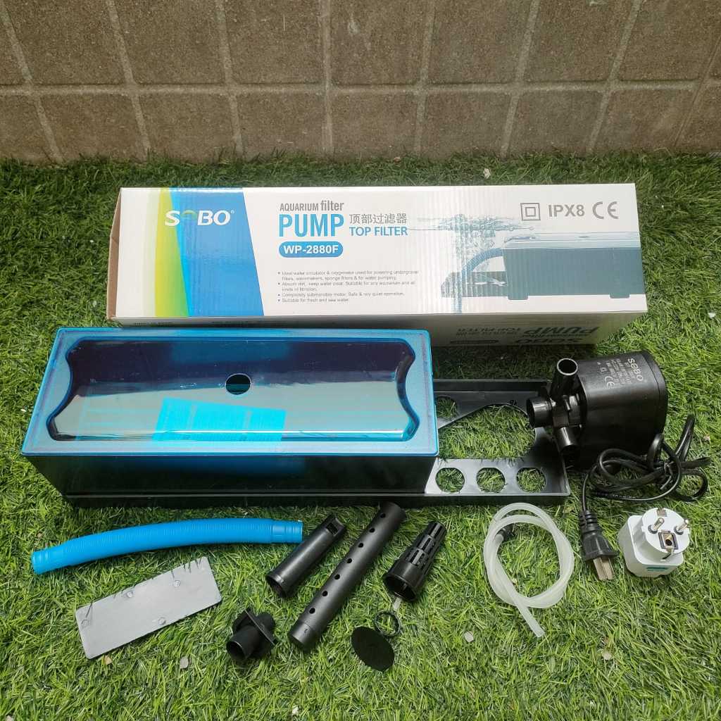 TOP FILTER BOX AQUARIUM SET SOBO WP-2880F / FILTER AQUARIUM SET PUMP