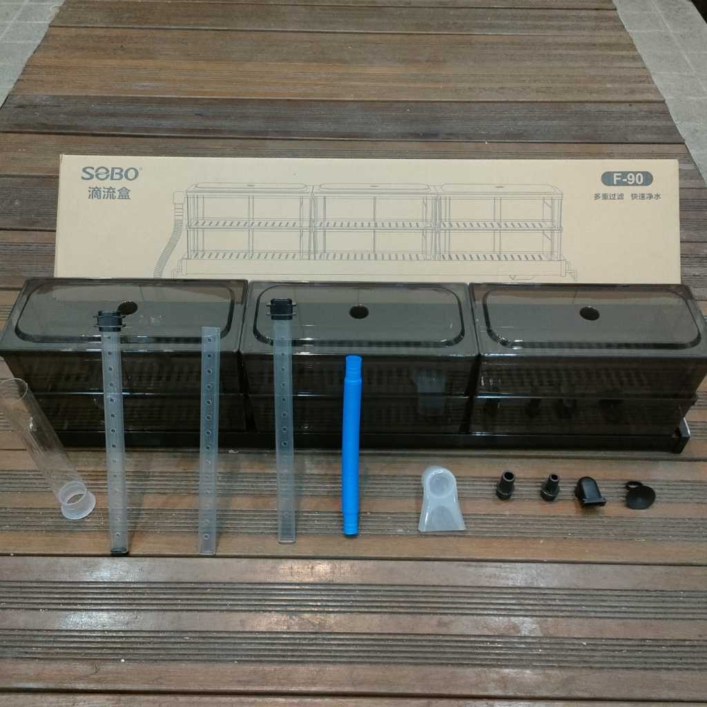 SOBO F90 BOX TOP FILTER 80-100CM TRICKLE AQUARIUM ATAS 2 SUSUN F 90