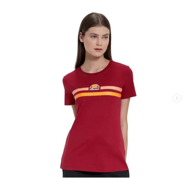 Kaos Wanita Ellesse Alba Women Crop Tee Maroon Original