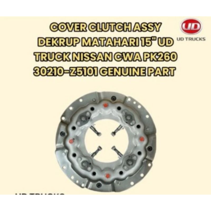 COVER CLUTCH ASSY DEKRUP 30210-Z5101 MATAHARI UD NISSAN CWA PK260 ORI