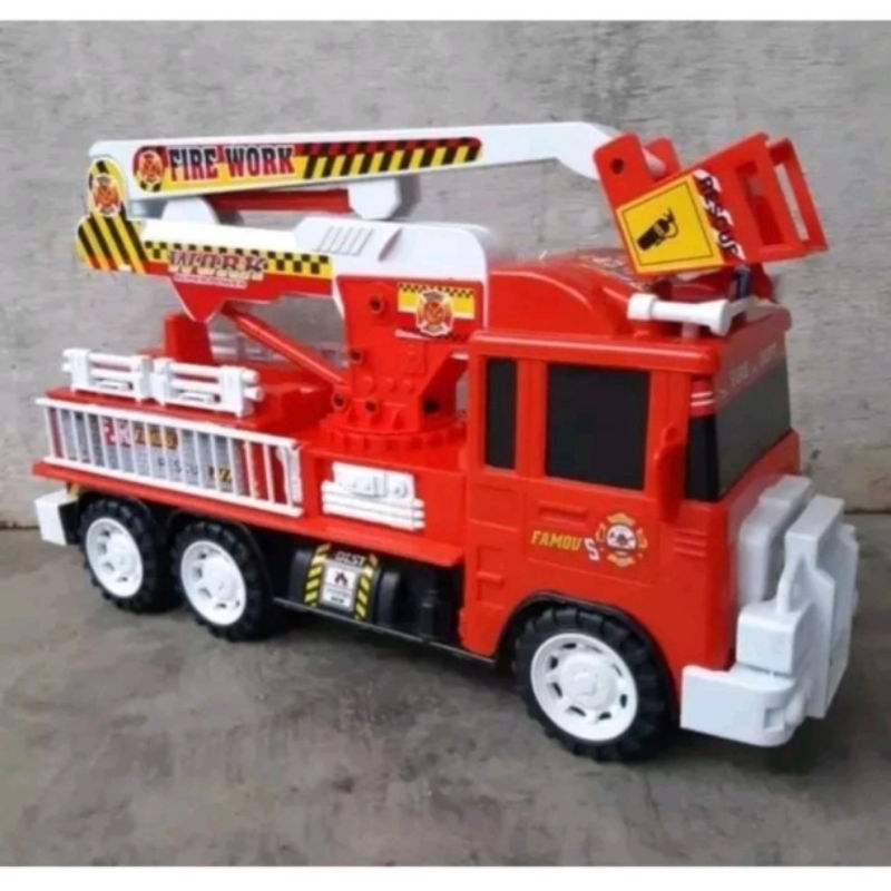 Mainan Anak Mobil Pemadam Ukuran Besar BP 6031 /Mainan Edukasi Anak Truk Pemadam Kebakaran