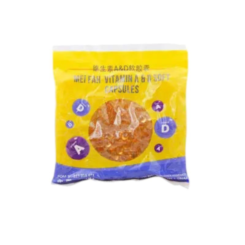 Mei Fah Vitamin A & D Kapsul Lunak Vitamin Anak Pintar vitamin Tinggi badan