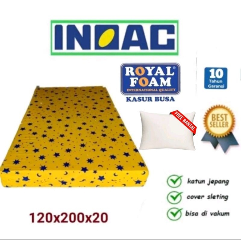 Kasur busa inoac dan royal foam 120x200x20