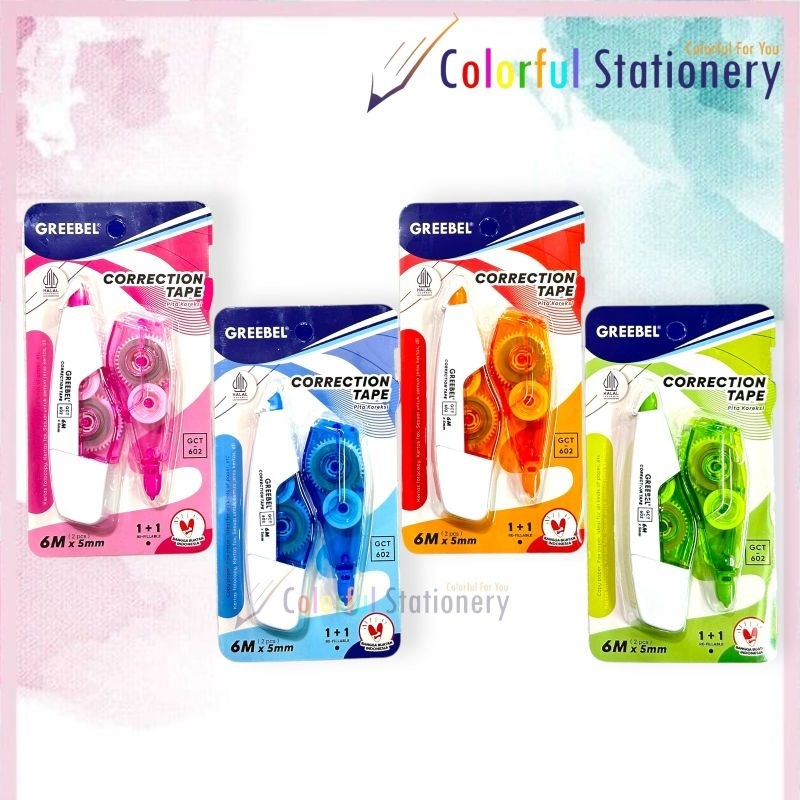 

Correction Tape/Tip X Kertas Greebel GCT 602 (Pcs)