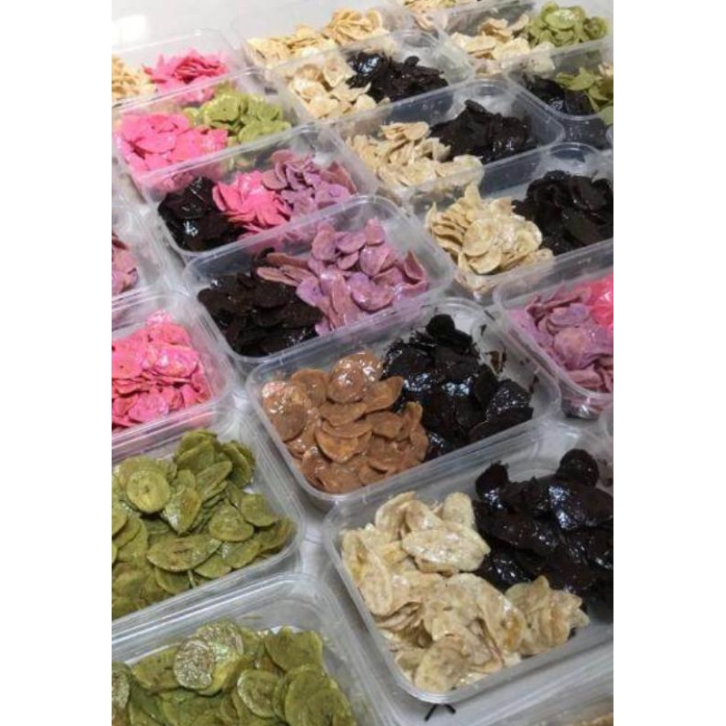 

kripik pisang lumer mix dua rasa