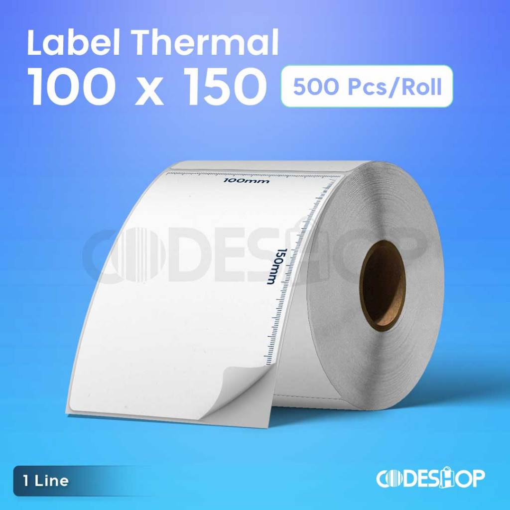 

Sticker Label Thermal 100 x 150 100X150 Isi 500 PCS
