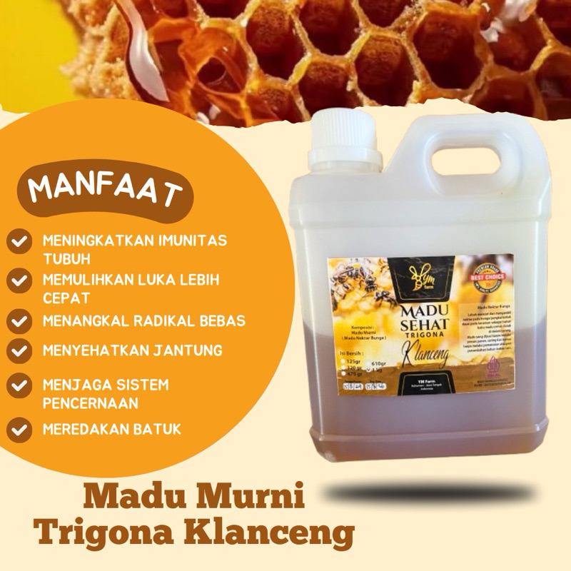 

Madu Murni Madu Klanceng Madu Kesehatan 610 gr