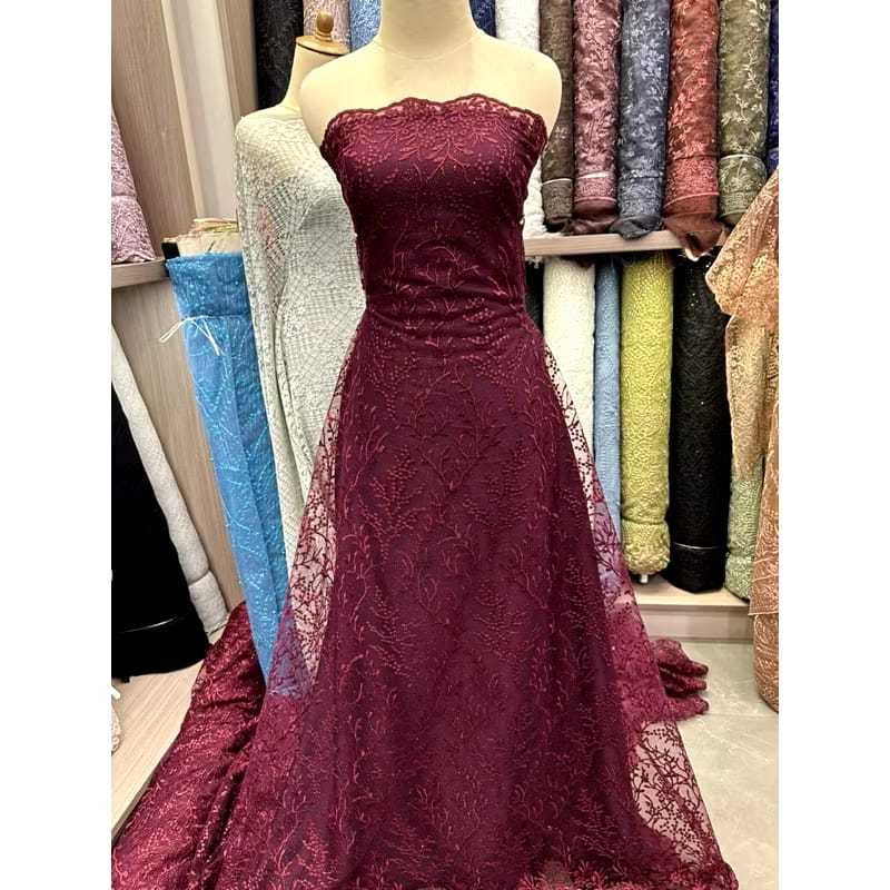 Bahan Brukat tille Bordir kain brukat meteran Bahan Brukat Premium Bahan Brukat meteran Bahan Brukat