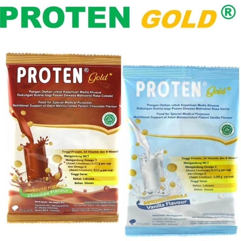 

Proten Gold Coklat Sachet 52 Gram Susu Kedelai Tinggi Protein Nabati Rasa Chocolate