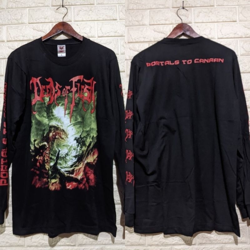 KAOS MUSIK DEEDS OF FLESH LONG SLEEVE