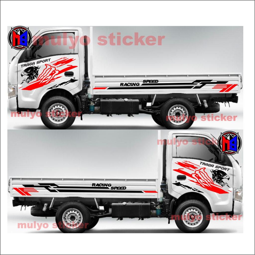 STICKER MOBIL PICKUP TRAGA STICKER STIKER MOBIL ISUZU TRAGA