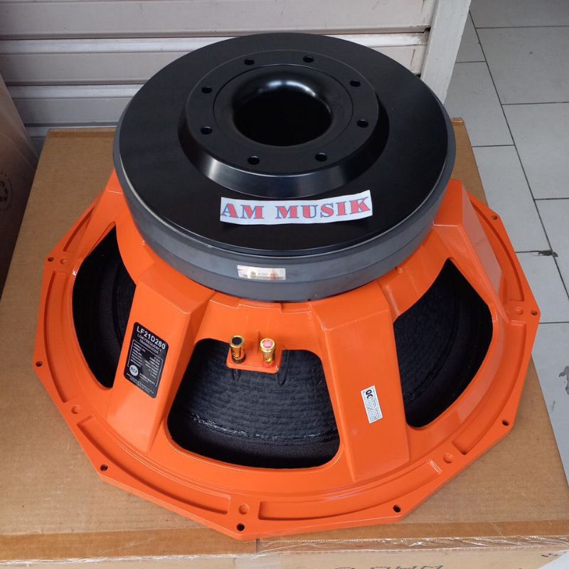 SPEAKER COMPONENT RCF 21 INCH RCF LF21D280 DOUBLE MAGNET 21D280 ORANGE VC 5.5 INCH