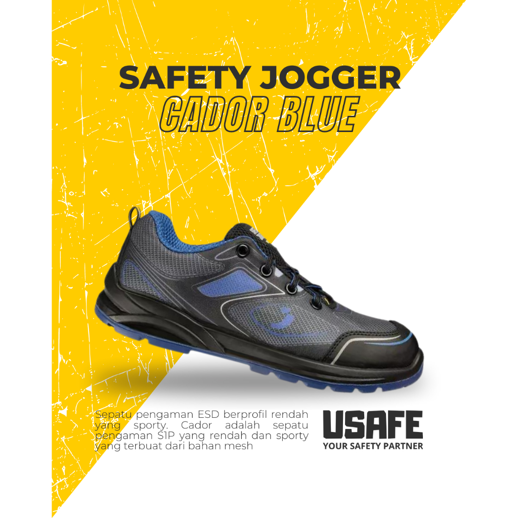 Sepatu Safety Jogger Cador ESD Blue Biru