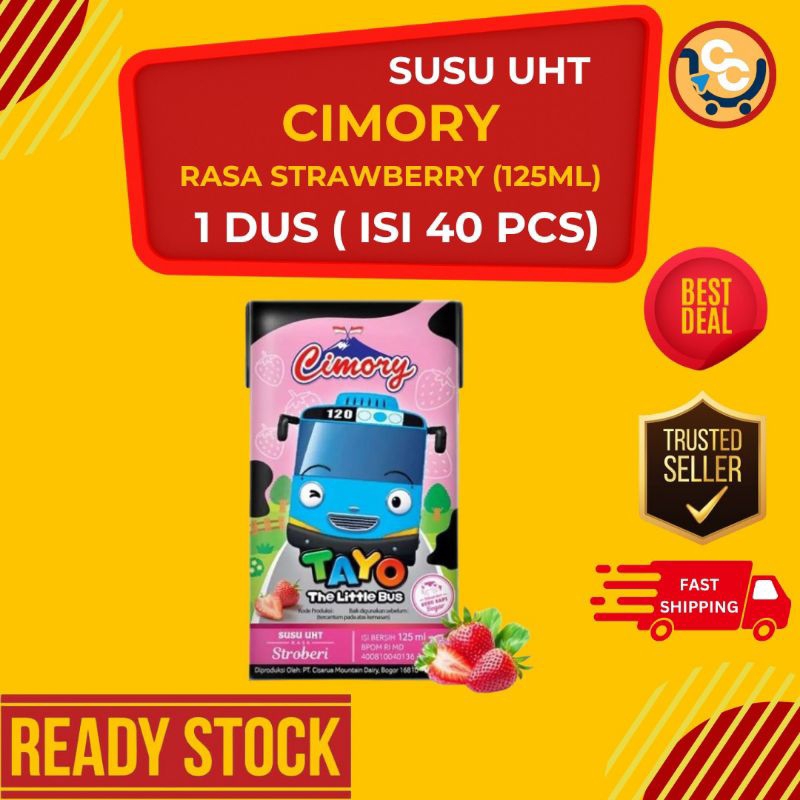 

Susu UHT Cimory rasa Strawberry/Stroberi 125ml