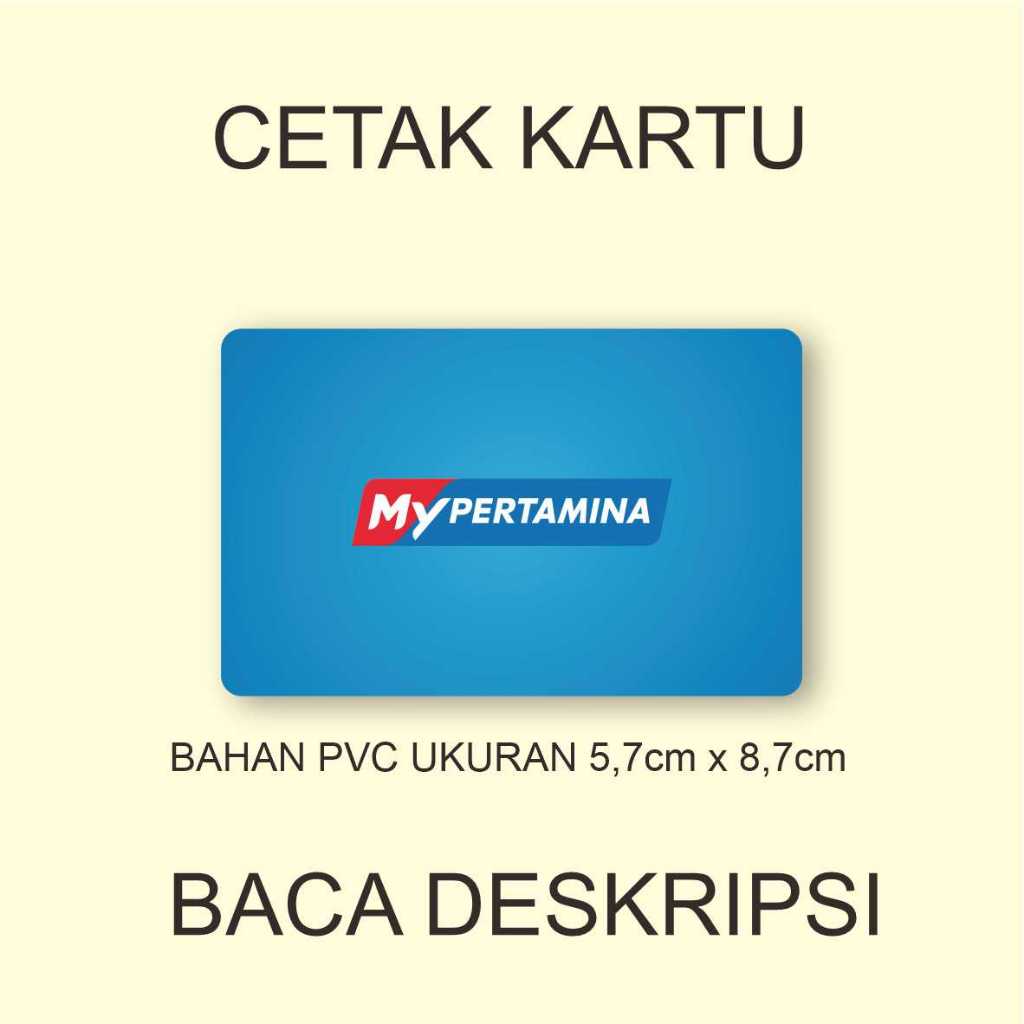 

Kustom kartu bahan pvc ukuran 5,5cm x 8,7cm