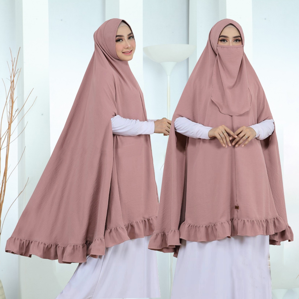 Hijab Syari Jumbo Kode ARAFA Soft Pet Antem Bahan Kringkel Premium By Ory AjeZas Collection