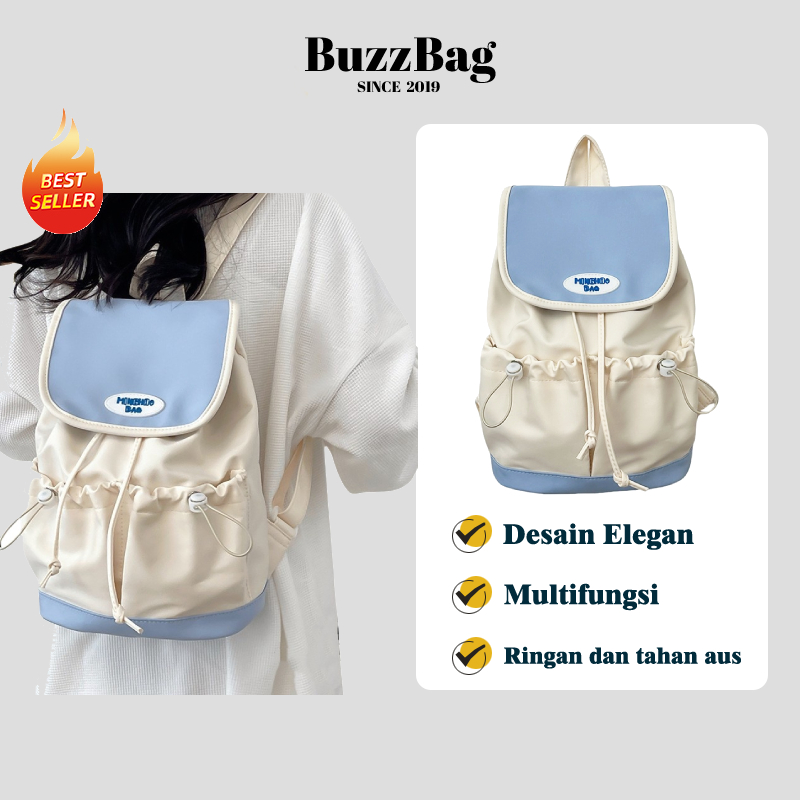 Tas sekolah aesthetic korean style tas sekolah sma korean style tas ransel laptop korea import fashi
