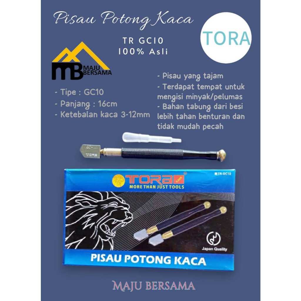 Pisau Potong Kaca TORA GC 10