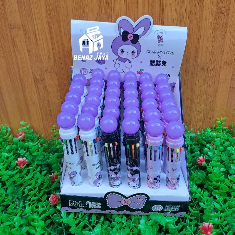 

PULPEN KARAKTER SANRIO KUROMI 10 WARNA TINTA
