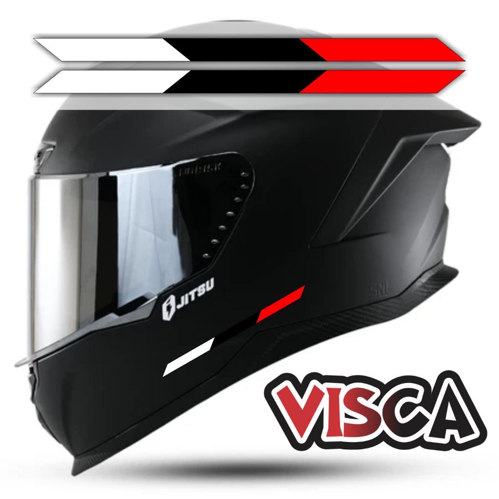 Stiker Cutting / Stiker Helm Full Face / Stiker Helm Half Face - Stiker Helm Keren Aesthetic Motif S