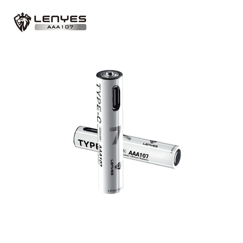 LENYES AAA107 Baterai Charge isi Ulang AAA 1.5V Rechargeable Lithium Battery 600mWh Batu Batree
