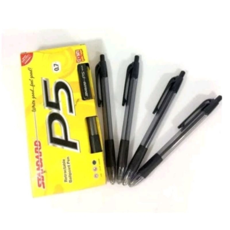 

BOLPOIN STANDARD P5 HITAM 1PACK ISI 12PC