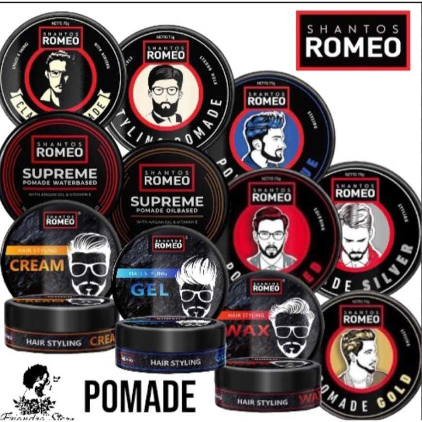 SHANTOS ROMEO HAIR STYLING - SERIES LENGKAP // JSELECTIV X JHON KOSMETIK // HAIR POMADE / CLAY / WAX