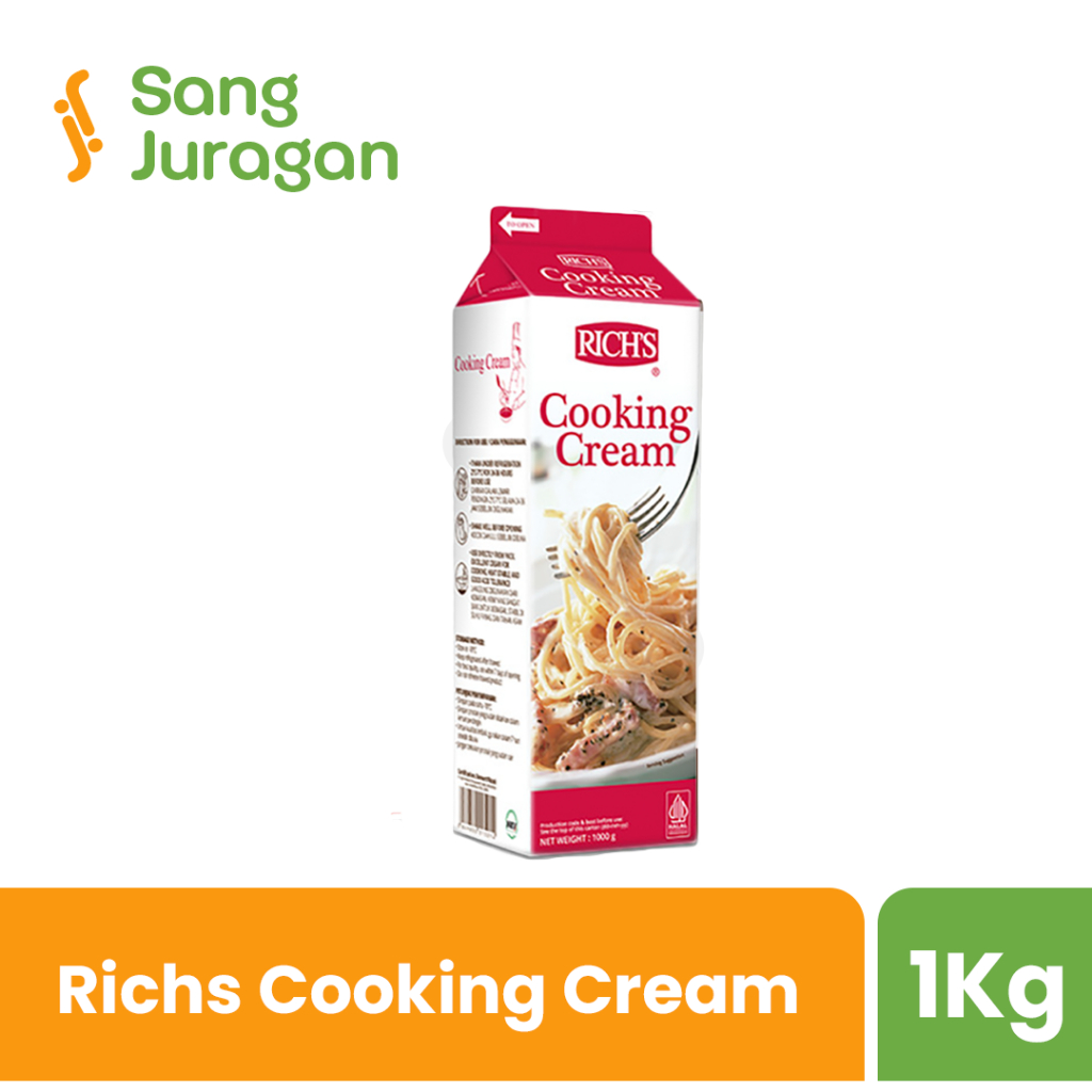 

Rich's Cooking Cream 1 L - 1 Kg / Richs Krim Masak 1000 Gr / Rich