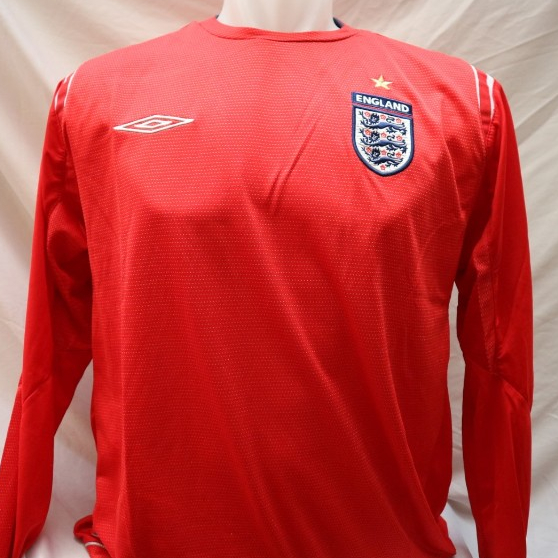 Jersey Bola Original England / Inggris Away Home Euro 2004 Retro Vintage Classic