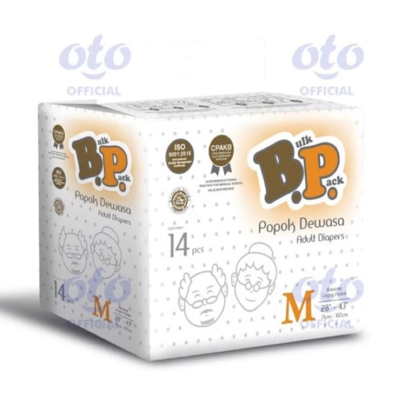 BULK & PACK POPOK DEWASA | DIAPERS DEWASA | 14PCS