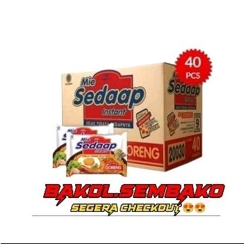 

MIE SEDAP GORENG 1 KARDUS ISI 40 BUNGKUS