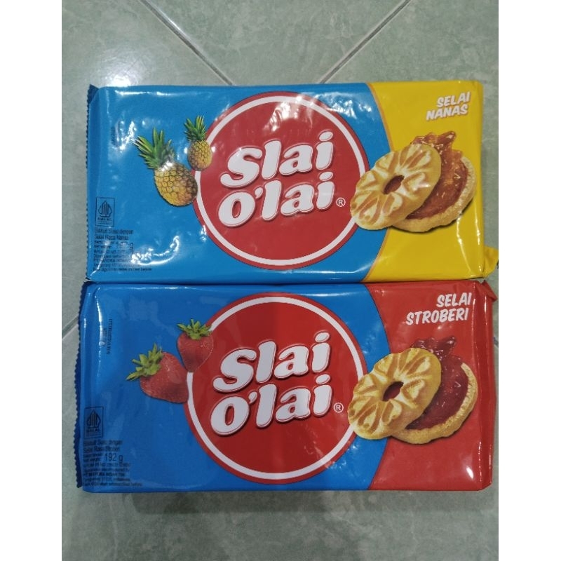 

slai olai biskuit susu dengan selai rasa buah 192g