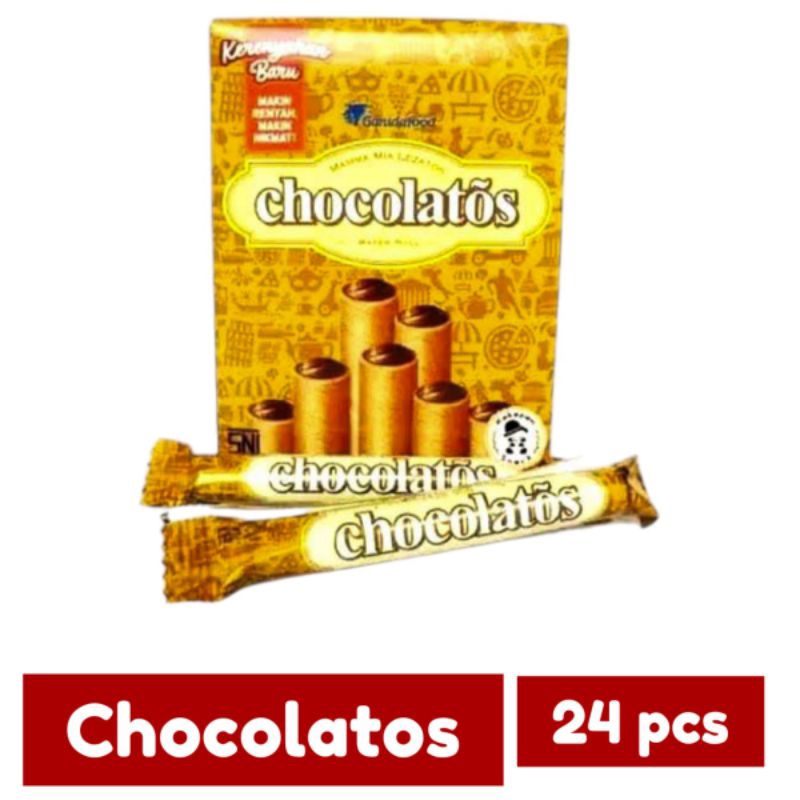 

Chocolatos Wafer Roll Cokelat Stick Box 24 x 8.5 gr