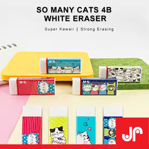 

M&G PENCIL ERASER ''SO MANY CATS'' SOFT ERASER / 4B PENGHAPUS KECIL & BESAR SATUAN
