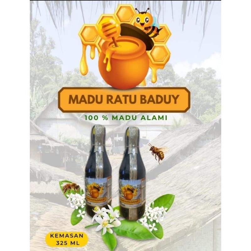 

new produk madu ratu baduy - madu hitam 325 ml