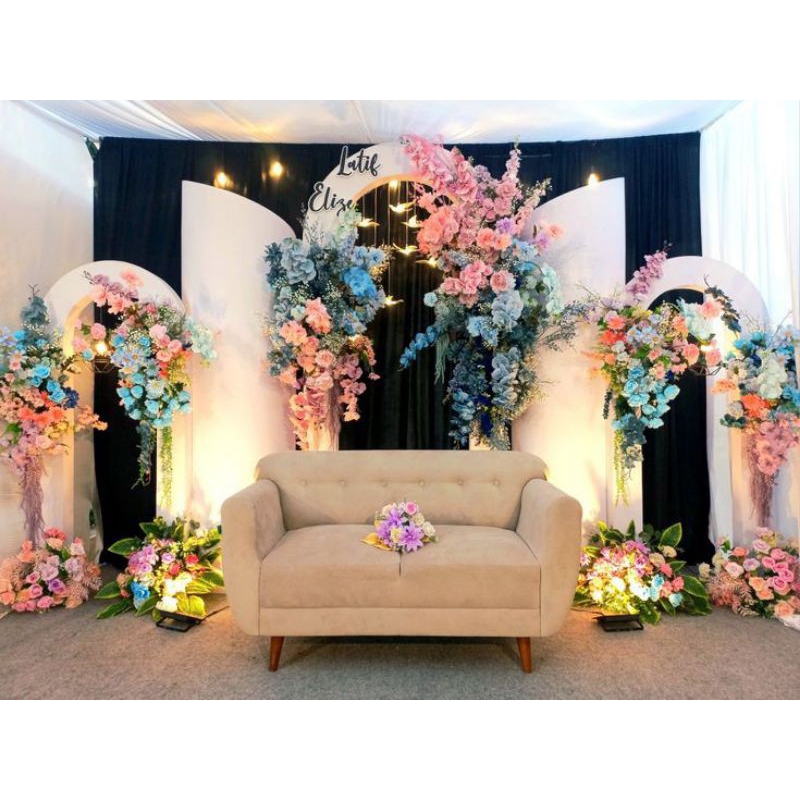Backdrop triplek/backdrop pelaminan/backdrop pernikahan/backdrop/backdrop wedding/dekorasi lamaran