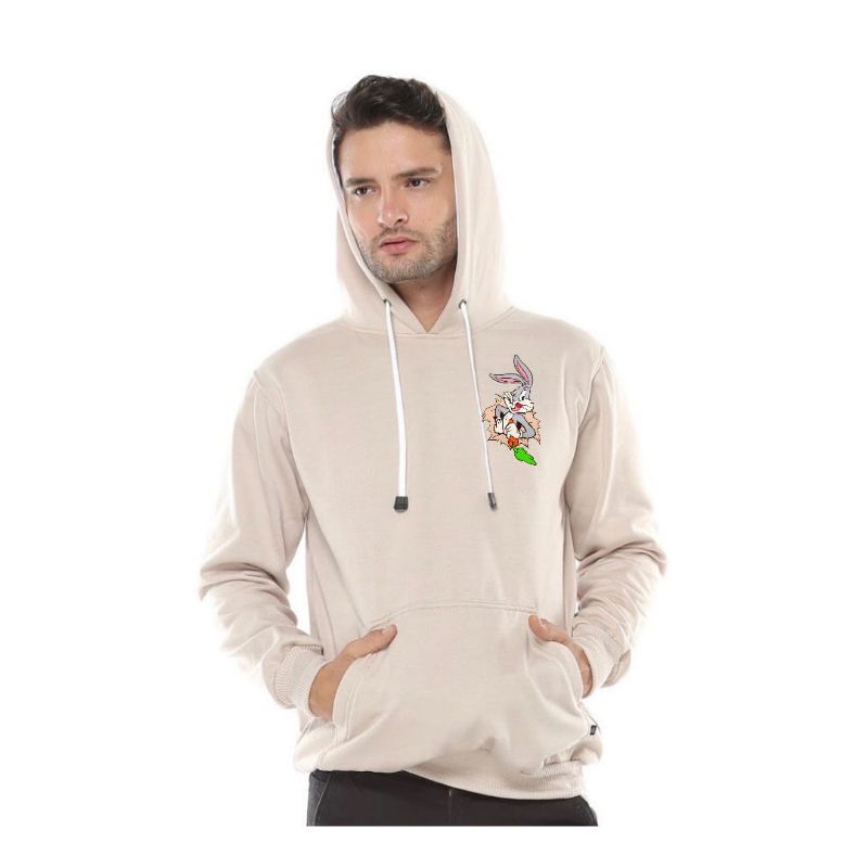 Hoodie Pria Jaket Sweater Dewasa Jumper Bugs Bunny Unisex Pria Wanita