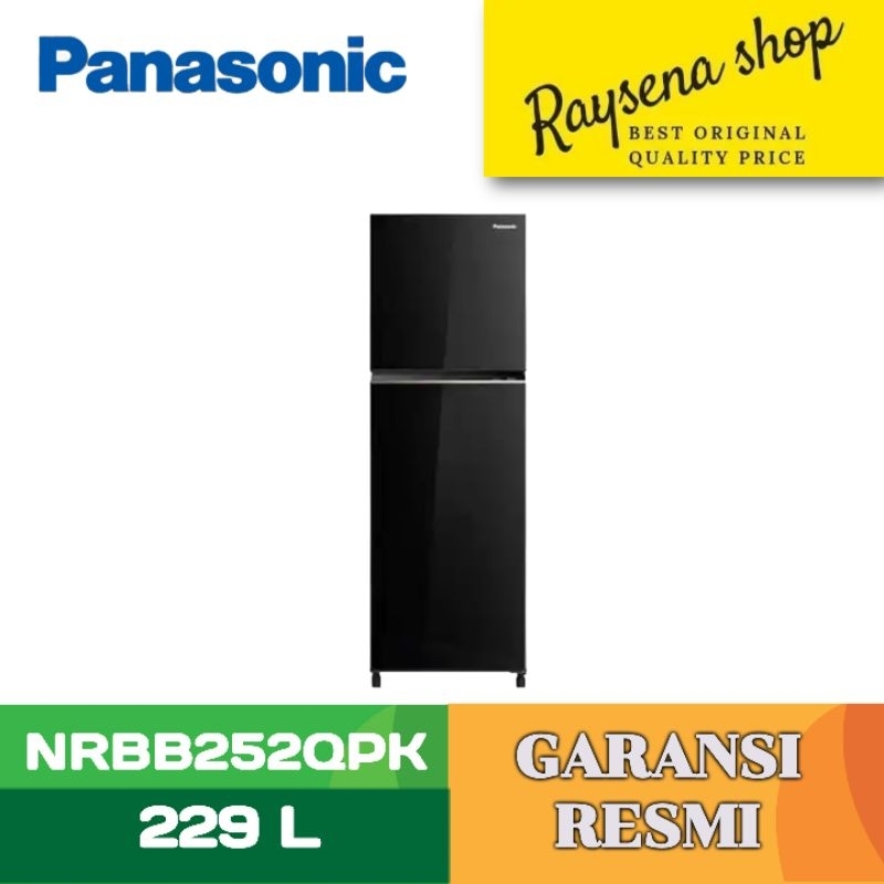 PANASONIC KULKAS 2 PINTU KECIL REFRIGERATOR NRBB252QPK