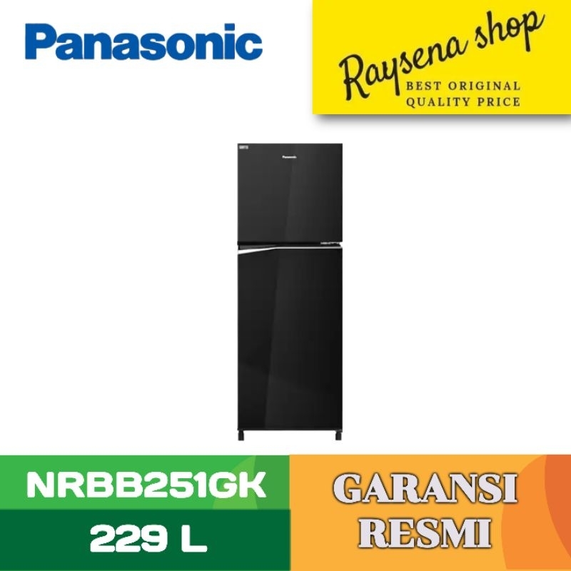 PANASONIC KULKAS 2 PINTU KECIL REFRIGERATOR NRBB251GK