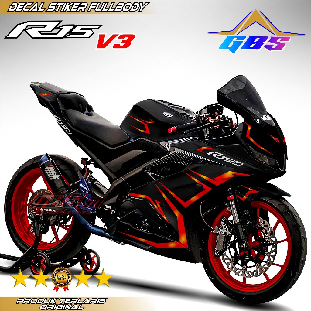 Decal R15 V3 Fullbody - Stiker R15 V3 Motif List Bunglon Keren Stiker Variasi R15 V3 Full Body