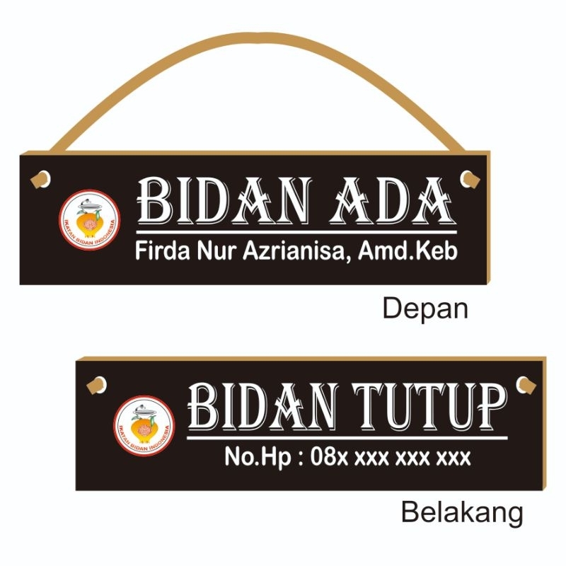 

PAPAN ADA/TUTUP ( ganti Nama/Telp )