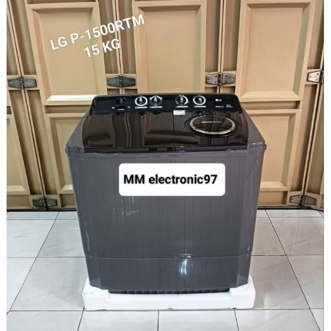 Mesin cuci LG 2 tabung 15 kg P1500RTM P-1500RTM