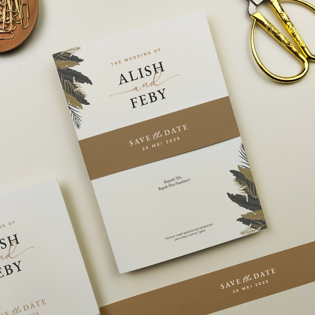 Undangan Pernikahan Cetakgrafis Unik Simple Minimalis (US.001)