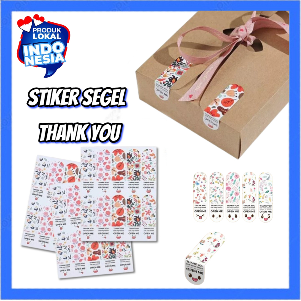 

Stiker Segel Box Kemasan Produk Stiker Ucapan Thank You Segel