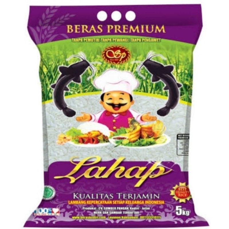 

Beras premium lahap lele / beras 5kg / sembako tabalong