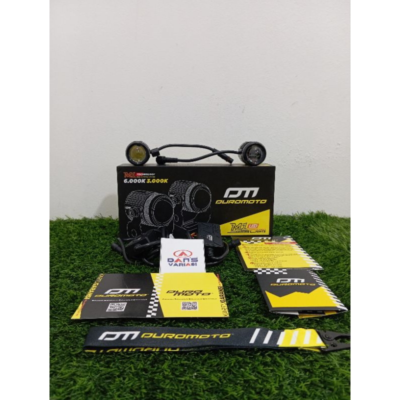 DUROMOTO M1 Lampu Led Proyektor Motor Mobil Driving Lamp