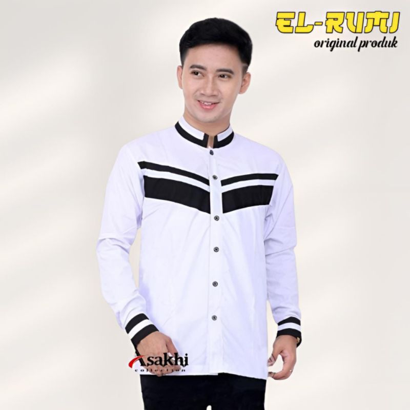 baju koko pria lengan panjang baju koko hadroh terbaru